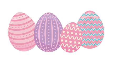decorated eggs of easter