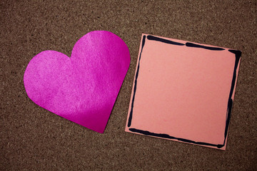 Business concept Empty template copy space isolated Posters coupons promotional material. Paper notes Important reminders Roanalysistic lovely message cork background