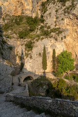 Fototapeta na wymiar Aussicht vom Pilgerweg zur Kapelle Notre-Dame de Beauvoir in Moustiers-Sainte-Marie