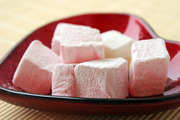Turkish delights with rose flavor