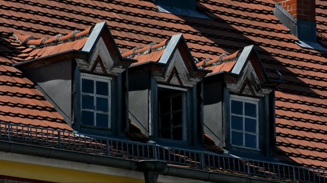 Houses in the expressionist Style, architect Georg Heinrich Richard Ermisch (1885 &ndash; 1960) at Zeppelin Street (Zeppelinstra&szlig;e) in Berlin Spandau from June 15, 2017,  Germany