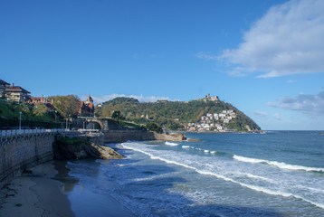 San-Sebastian beautiful city in Pais Vasco, Spain