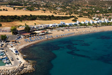 Fototapeta na wymiar Cyprus, aerial view of Latchi marina