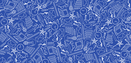 büro icons skizzen oder freihand illustrationen abstrakt und modern