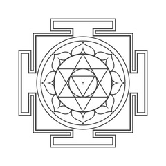 hinduism yantra sacred geometry mandala.