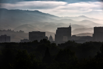 Fototapeta premium Smoky Boise Skyline