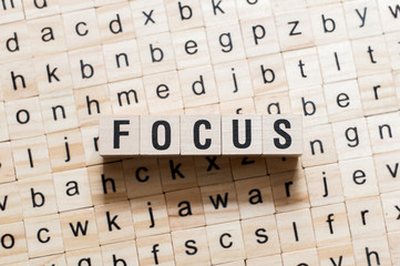 Obraz premium Focus word concept