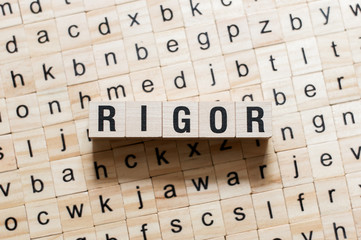 Rigor word concept