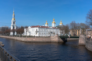 Nikolo-Epiphany Naval Cathedral in St. Petersburg, Russia