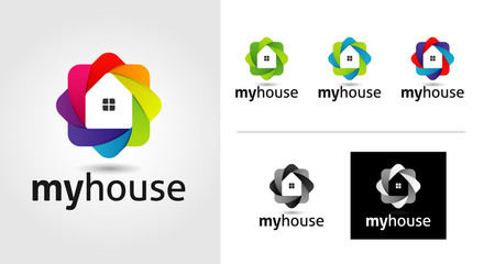 House Logo Template Set