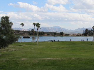 Fototapeta na wymiar View of Fountain Park in Fountain Hills, Arizona 
