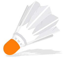 Shuttlecock, Birdie Badminton, With Shadow