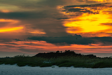 Sunset on the beach