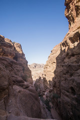 Fototapeta premium A great sunny day in the Petra national park , except from the amazing treasury there is a full park to discover ! 