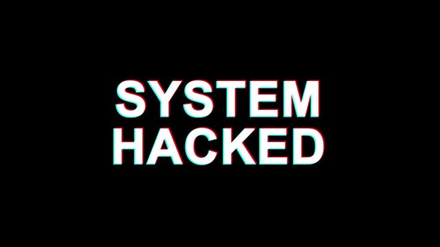 XXXXXXX Glitch Text Abstract Vintage Twitched 4K Loop Motion Animation . Black Old Retro Digital TV Glitch Effect Including Twitch, Noise, VHS, Distortion.