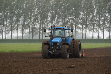 tractor in field