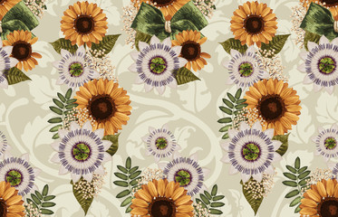 Vintage Beautiful and trendy Seamless Pattern design in super high resolution. Pattern Decoration Texture. Vintage Style Design for Fabric Print, Wallpaper Background.