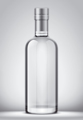 Glass bottle mockup.