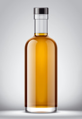 Glass bottle mockup.