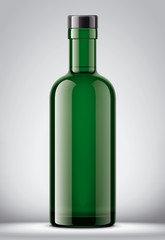 Glass bottle mockup.