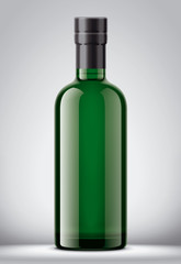 Glass bottle mockup.