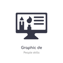 graphic de outline icon. isolated line vector illustration from people skills collection. editable thin stroke graphic de icon on white background