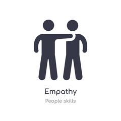 empathy outline icon. isolated line vector illustration from people skills collection. editable thin stroke empathy icon on white background