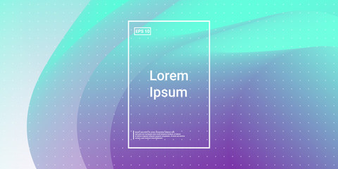 Creative layout flow shapes. Minimal Geometric gradient