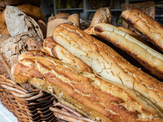 Natural bread of corn and white wheat