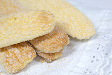 Traditional fresh and delicious champagne biscuits