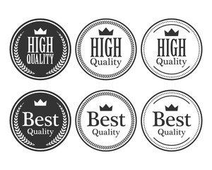 Obraz premium Set of high and best quality logo vector collection.