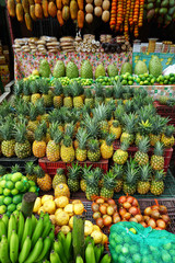 Variety of Fresh Fruit to Sell in Market in Santander, Colombia