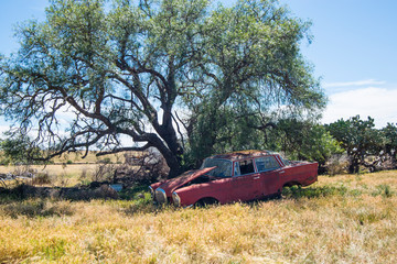 Abandoned cars on Rockbank farms, Victoria