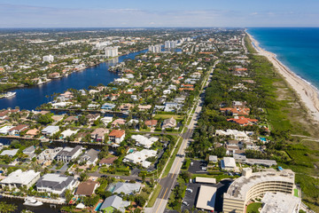Aerial photos of Boynton Beach Florida