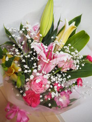 bouquet of lily and rose