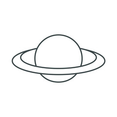 planet orbit icon vector