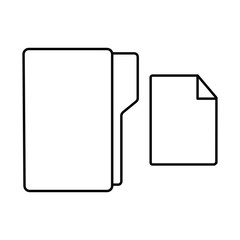 cancel file folder line icon