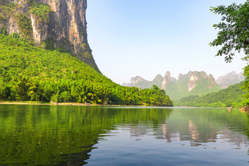 Landscape jiatianxia guilin, lijiang river on the mountain.The landscape of near guilin, yangshuo...