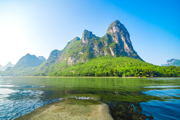 Landscape jiatianxia guilin, lijiang river on the mountain.The landscape of near guilin, yangshuo...
