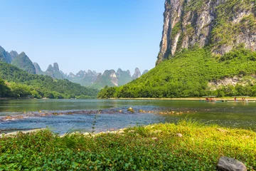 Wanddecoratie Guilin Landscape jiatianxia guilin lijiang river. The landscape of near guilin, yangshuo county, guangxi, China  © 一飞 黄