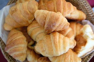 close up bread and pastry