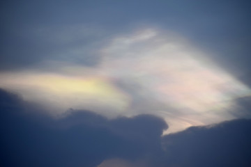 The sky in the evening