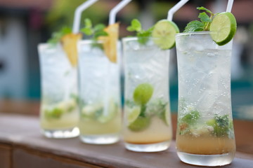 mojito cocktail on a background