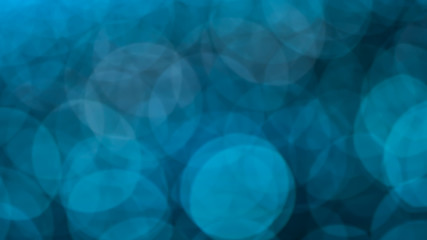 Festive Blue Bokeh Blurred Background