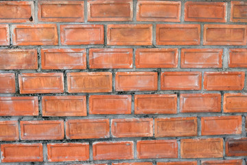 old vintage dirty brown brick wall background