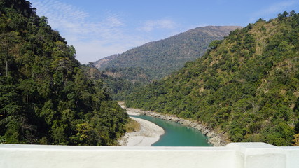 Obraz na płótnie Canvas river in mountains