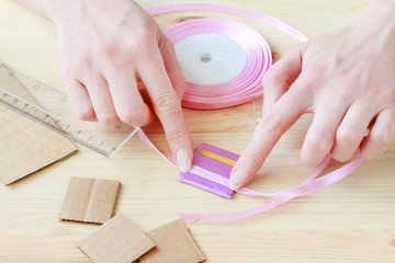 How to make a wrist corsage. Step by step, tutorial.