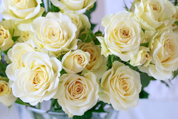 Obraz na płótnie Canvas Bouquet of yellow roses.