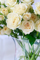 Bouquet of yellow roses.