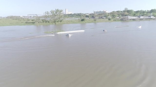 vista aerea en wake park